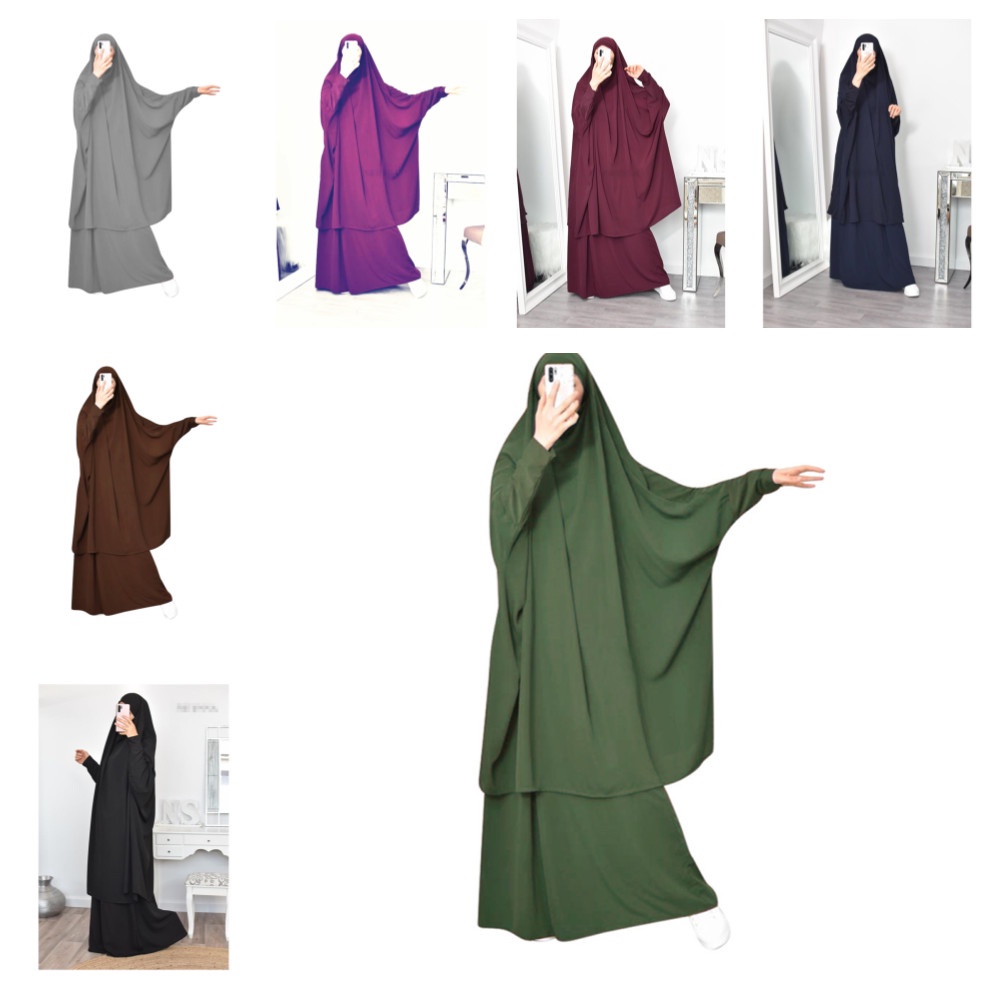 Duohropke Abbigliamento Da Preghiera Da Donna 2 Pezzi Abaya - Foto 2