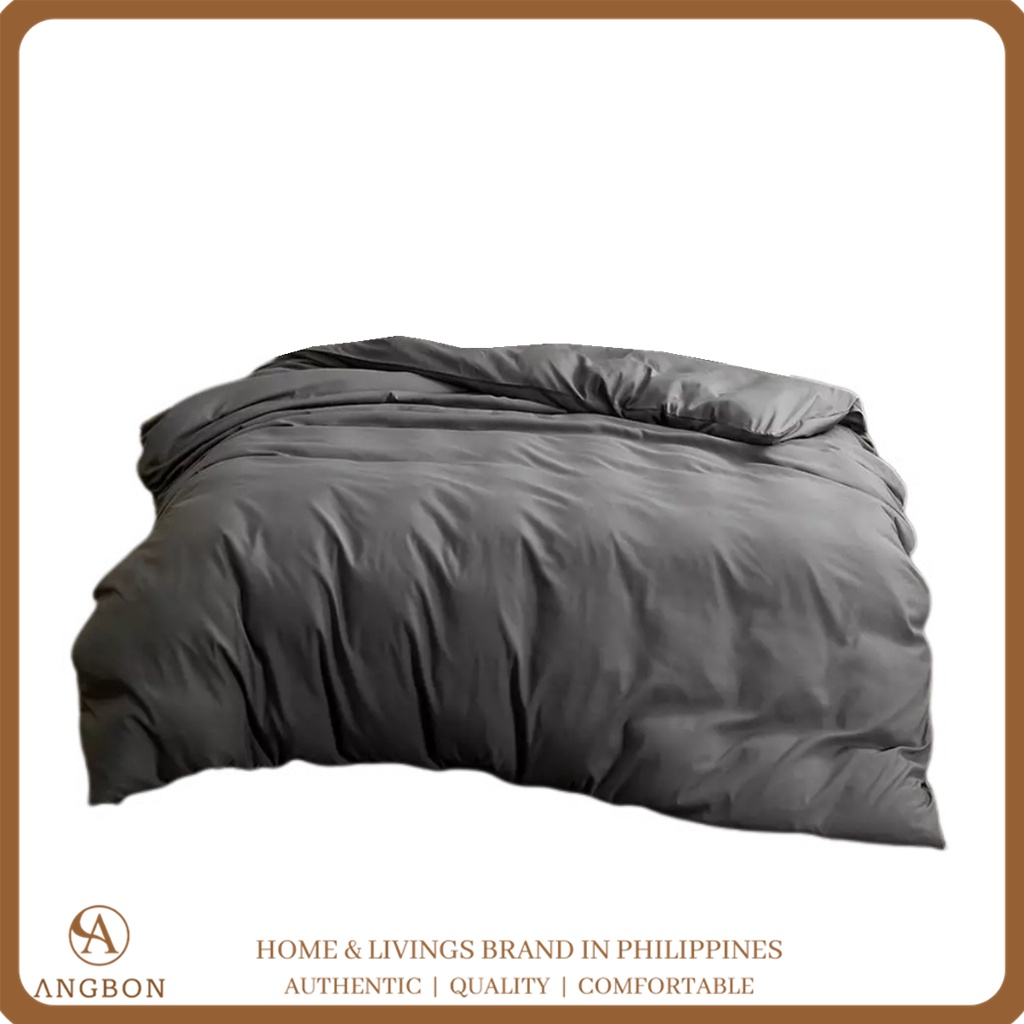 Angbon Plain White Comforter Queen size Us Cotton Comforter Shopee