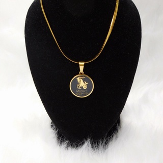 Mens gold clearance capricorn pendant