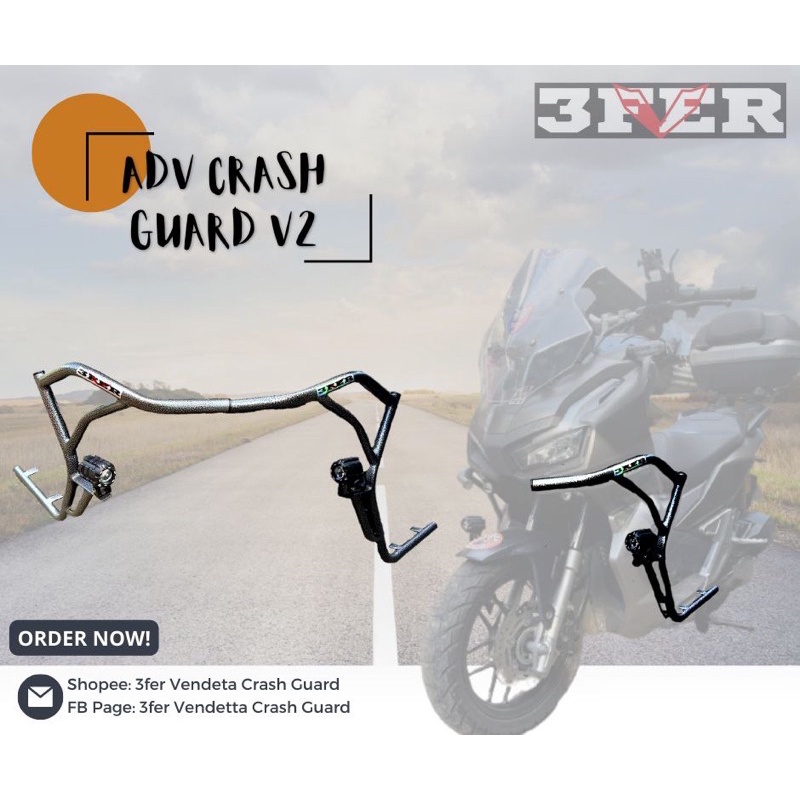 HONDA ADV CRASH GUARD IN POWDER COATED | Shopee Philippines
