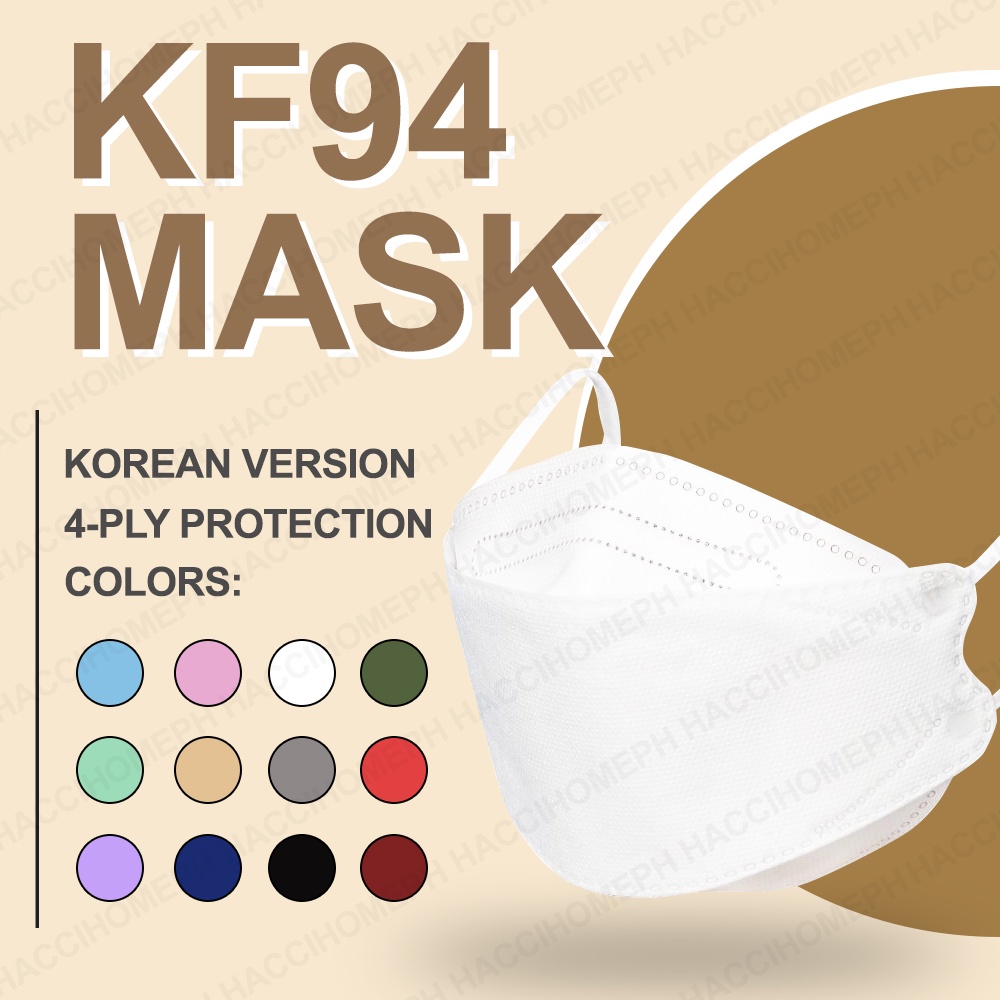 10pcs Colorful KF94 Face Mask Nonwoven Protection Filter 3D Anti Viral