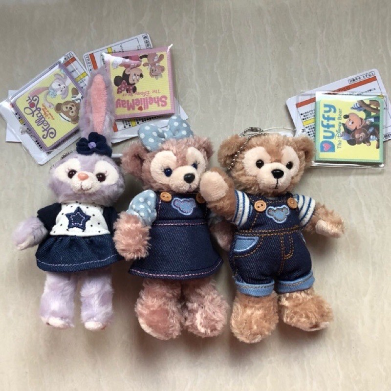 GANTUNGAN Disneyland Disney Duffy Stella Lou Shellie Mae Plush Keychain ...