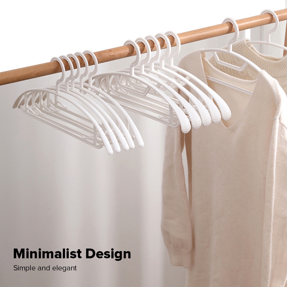 Simplify Slimcoat Velvet Hangers, Ivory - 6 pack