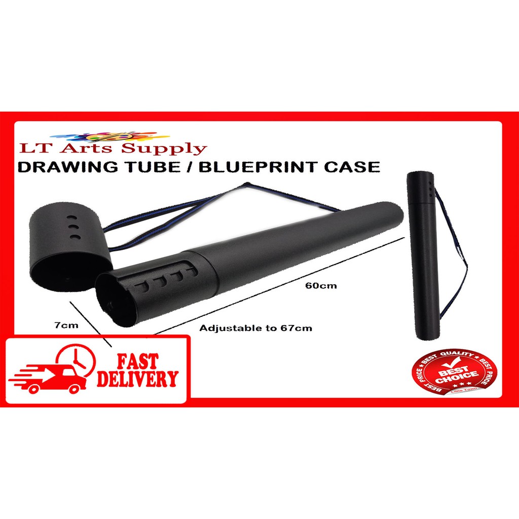 Drawing Tube Blueprint Case Telescoping Art Tube Plastic Storage Tube