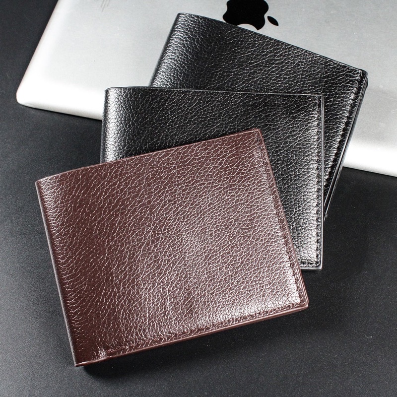 Men's Wallets Leather Solid Luxury Wallet Men Pu Leather Slim Bifold ...