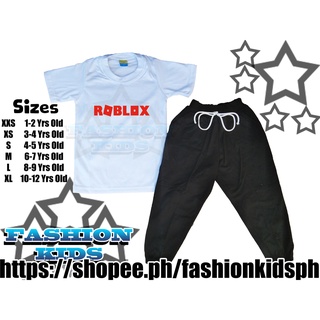 Roblox T-Shirt Jogger for boys kids (1-11yrs.old small to xlarge) quality  made unisex terno