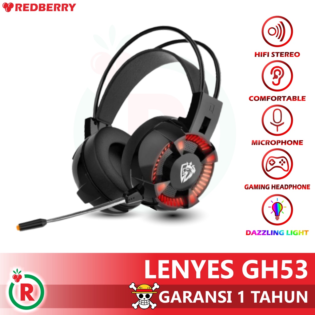 Lenyes GH53 GAMING Headphones Pro Breathing Light HIFI SOUND stereo