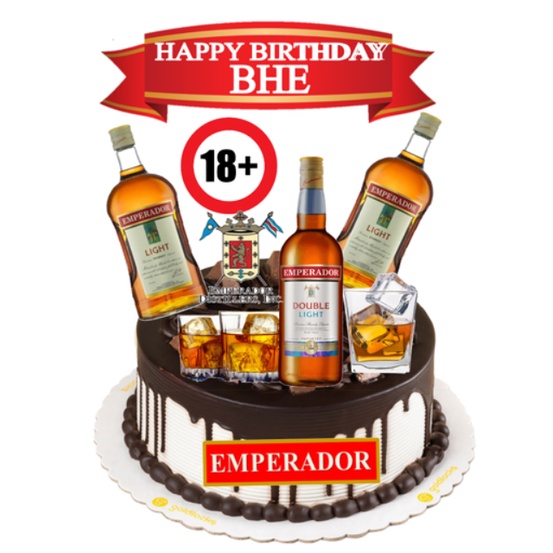 Emperador Theme Personalize Name Age Picture Cake Topper Set Shopee