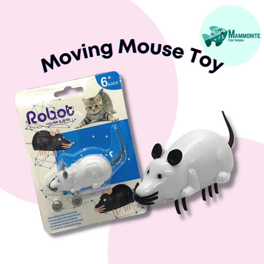Pet Cat Moving Mouse Toy Stimulator Chaser Robot Mice Wireless | Shopee ...