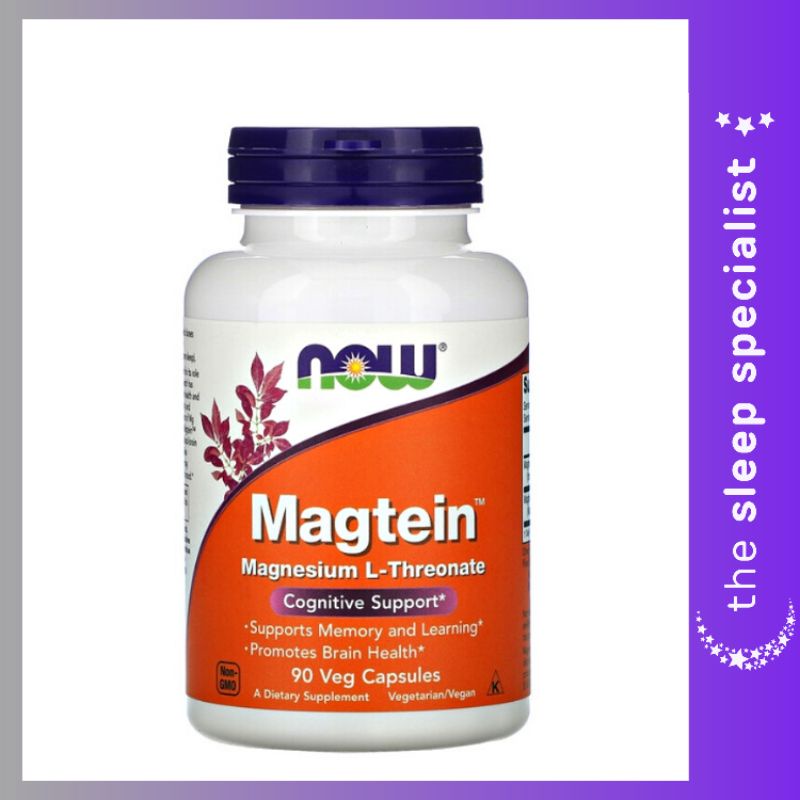 NOW Foods, Magtein, Magnesium L-Threonate, 90 Veg Caps Cognitive ...