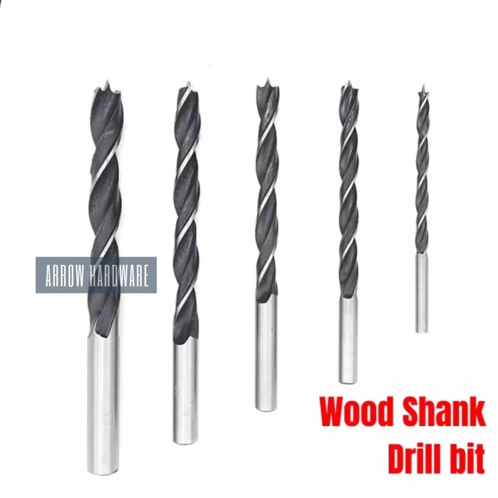 5pcs Wood Brad Point Shank Twist Drill Bit Set 410 mm Shopee Philippines