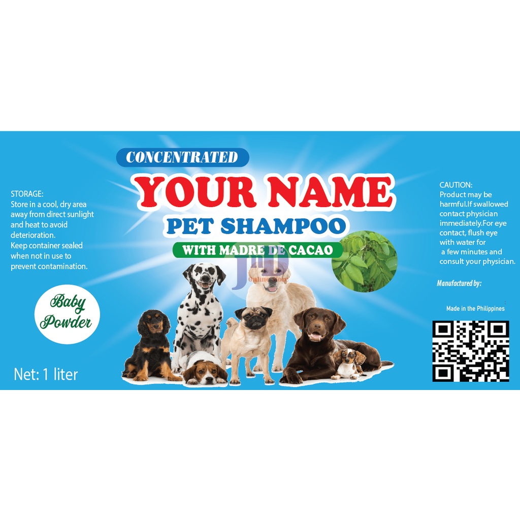 100 PCS PET SHAMPOO STICKER LABEL COSTUMIZED 2X4 WATER PROOF | Shopee ...