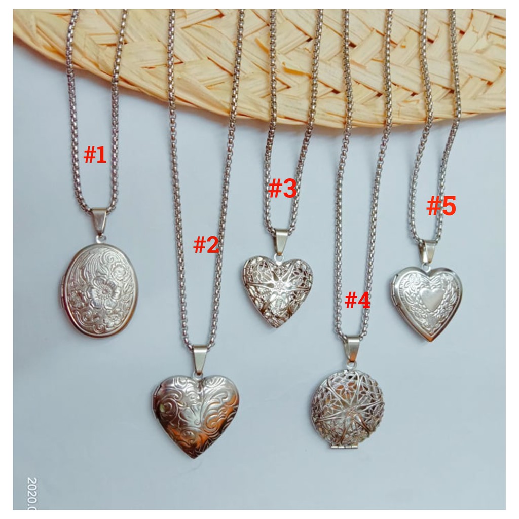 [JL♥️Stainless] Locket Necklace Stainless Steel | Shopee Philippines