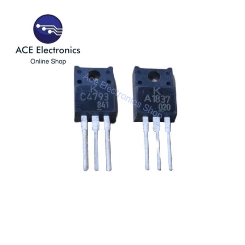 Transistors A1837 + C4793 TO-220F - Lot De 5 Paires - Pour Amplificateur Audio, Réparation électronique