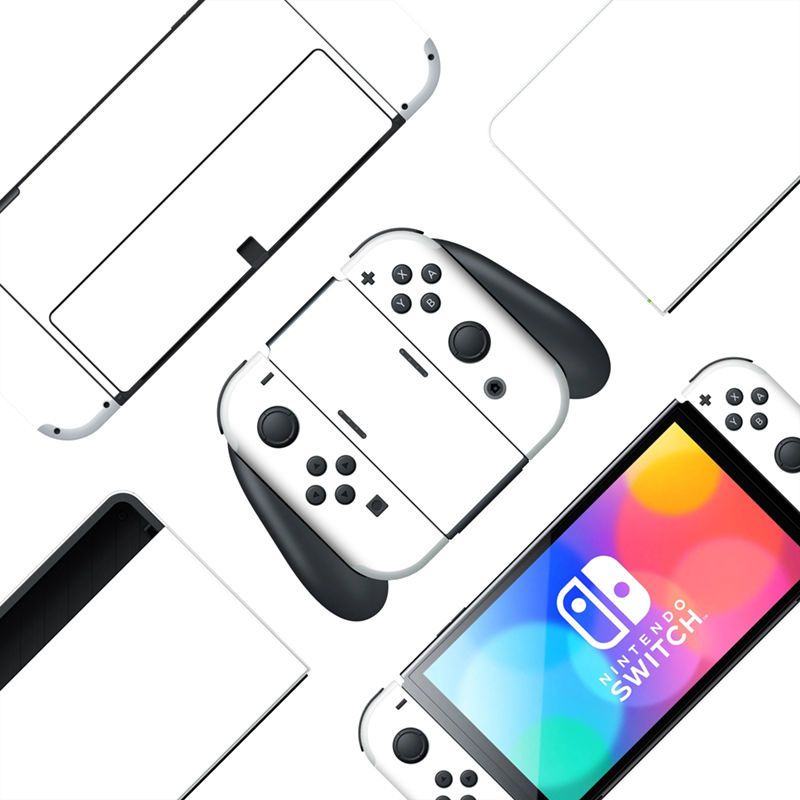 Full Set Protective Stickers for Nintendo Switch OLED Model, Classic