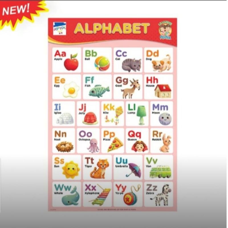 Educational Alphabet Poster Chart | Shopee Philippines