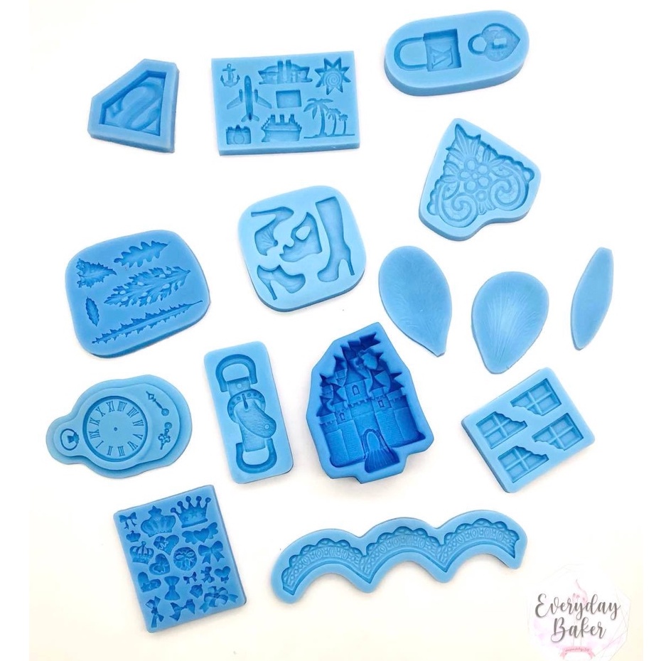 EVERYDAY BAKER-Silicone Mold Set 9 - Fondant/Gumpaste/Soap Making ...