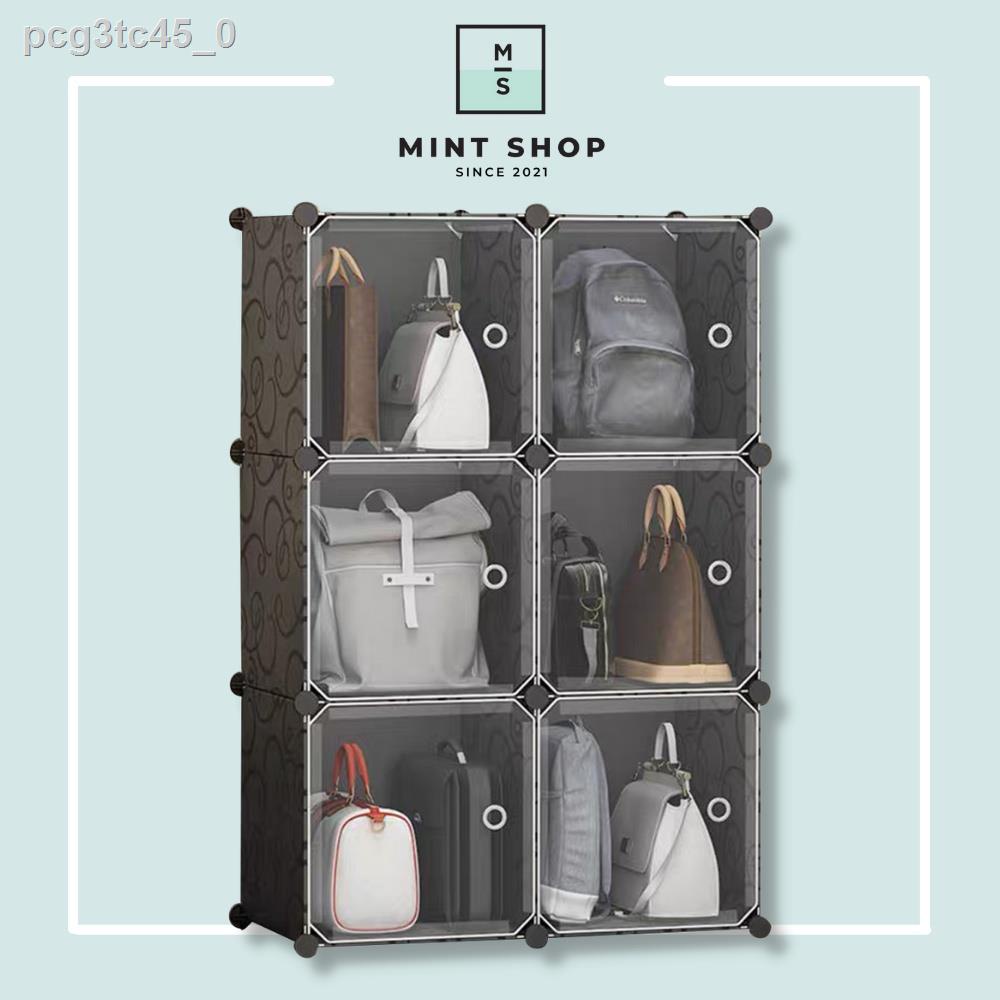 ✖6 Layers DIY Bag Storage Cabinet Dustproof Bag Display Shelf Mintshop