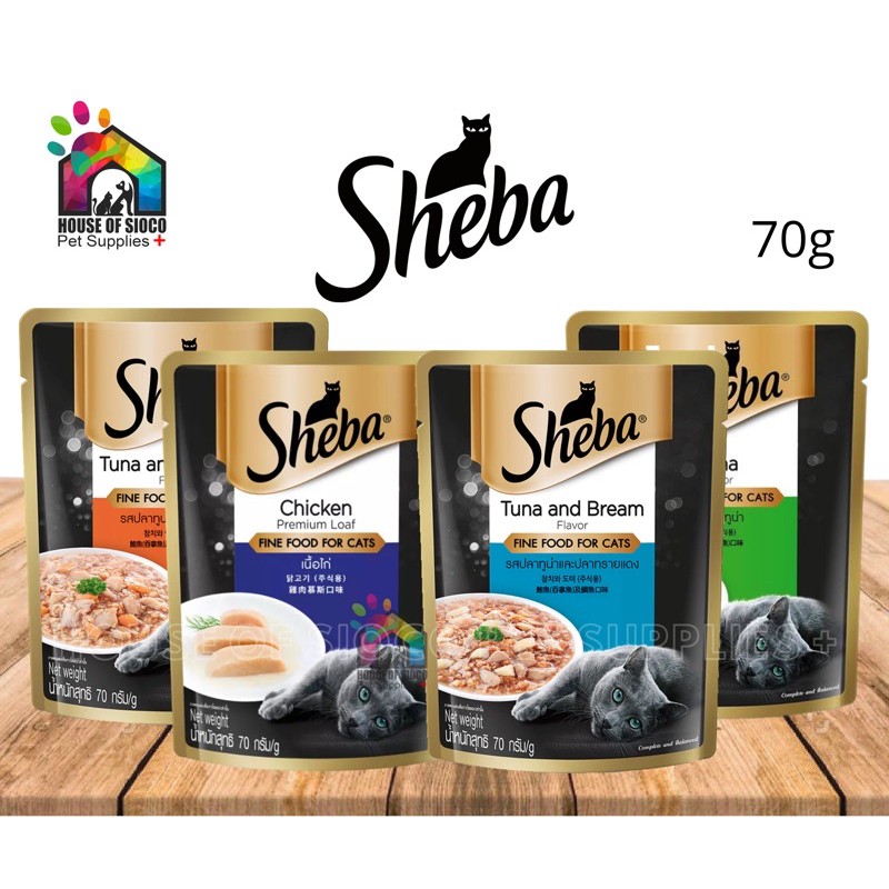 Sheba cat shop food pouches