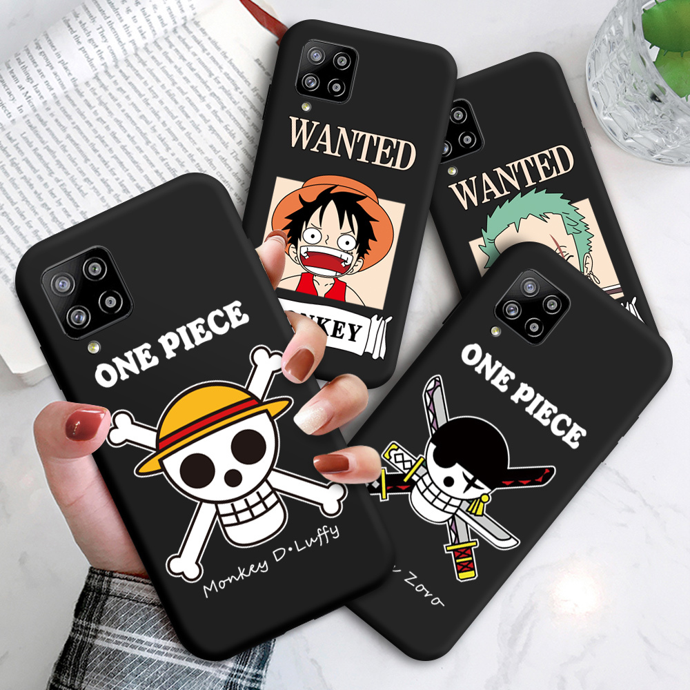 Casing For Samsung Galaxy A12 A42 5G A32 4G A52 A72 Anime Character One Piece Luffy Zoro For Boys Girls Softcase Original Soft Liquid Silicone Full