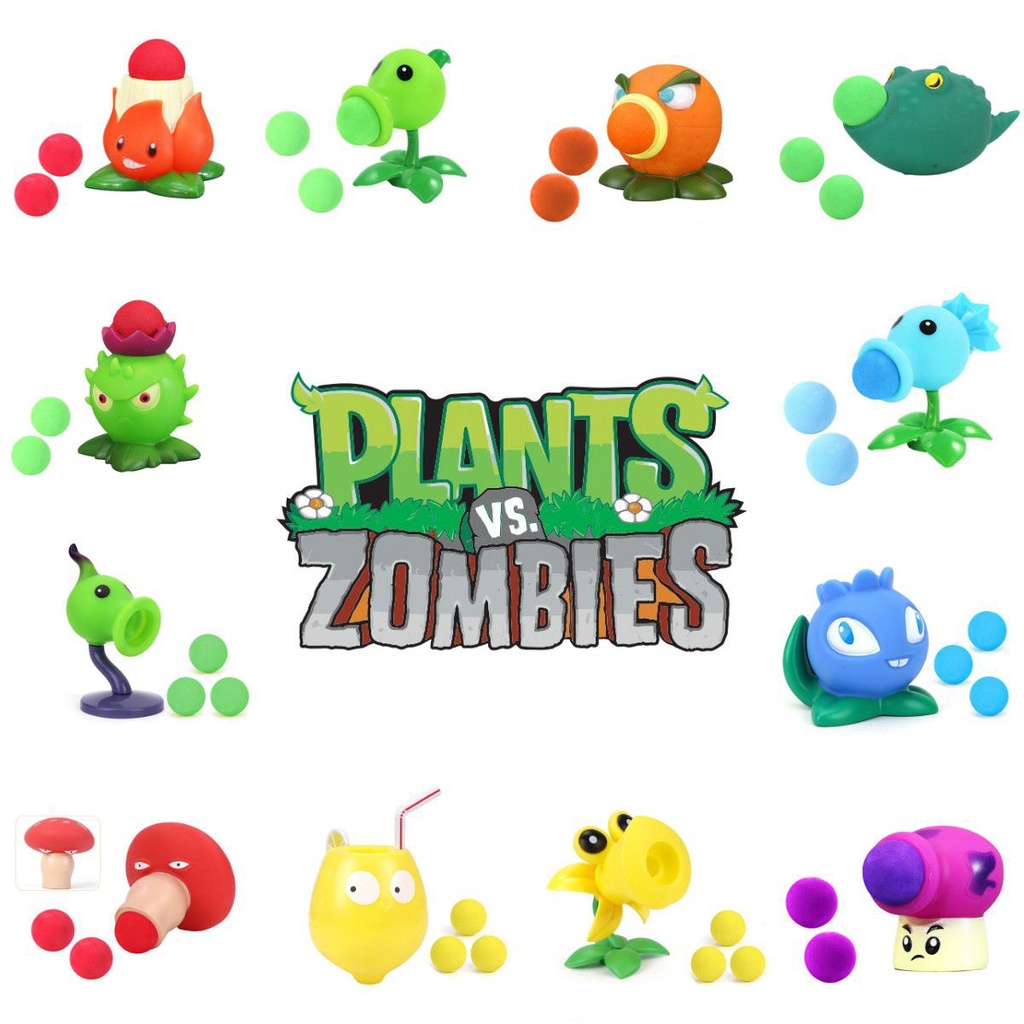 Vs Interactive Plants Zombies Toy Choose From 20 Shooter Plant Options ...
