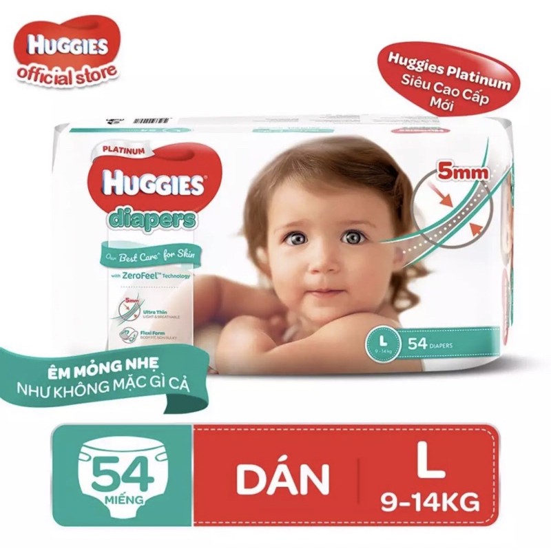 Huggies Platinum diapers size L 54 pieces | Shopee Philippines