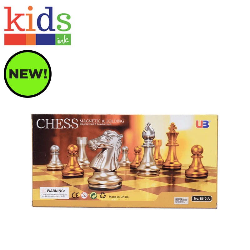 Small Magnetic and Folding Chess - Gold and Silver Kids Ink | Shopee ...