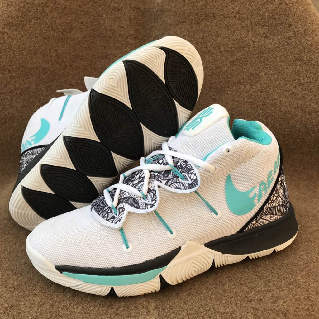 Nike Kyrie 5 Just Do It White Green Marvelous Quality Shopee