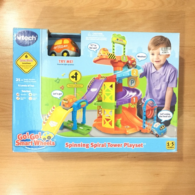 VTech Go! Go! Smart Wheels Spinning Spiral Tower Playset Shopee