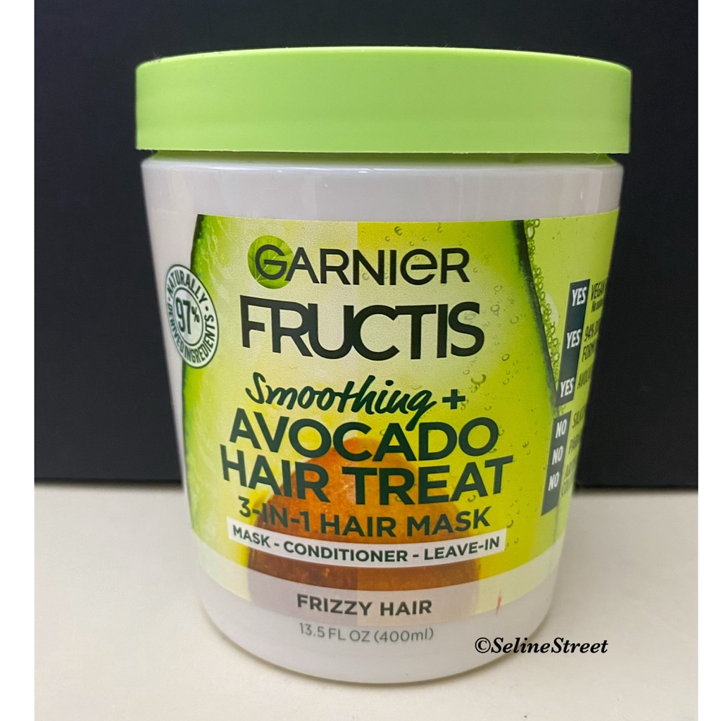 Garnier Fructis Smoothing Treat 3In1 Hair Mask + Avocado Extract For
