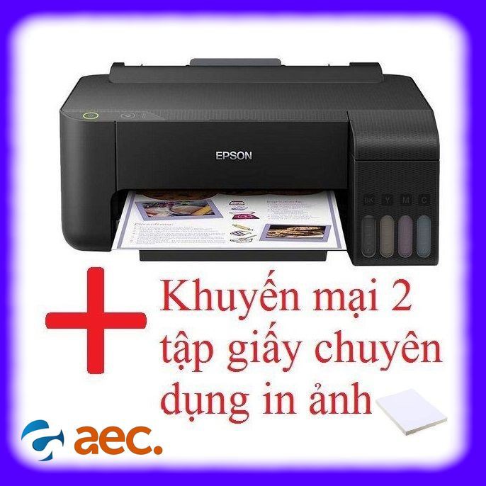 Epson L110 Color Inkjet Printer Uses Korean External Ink (Machine Has 4