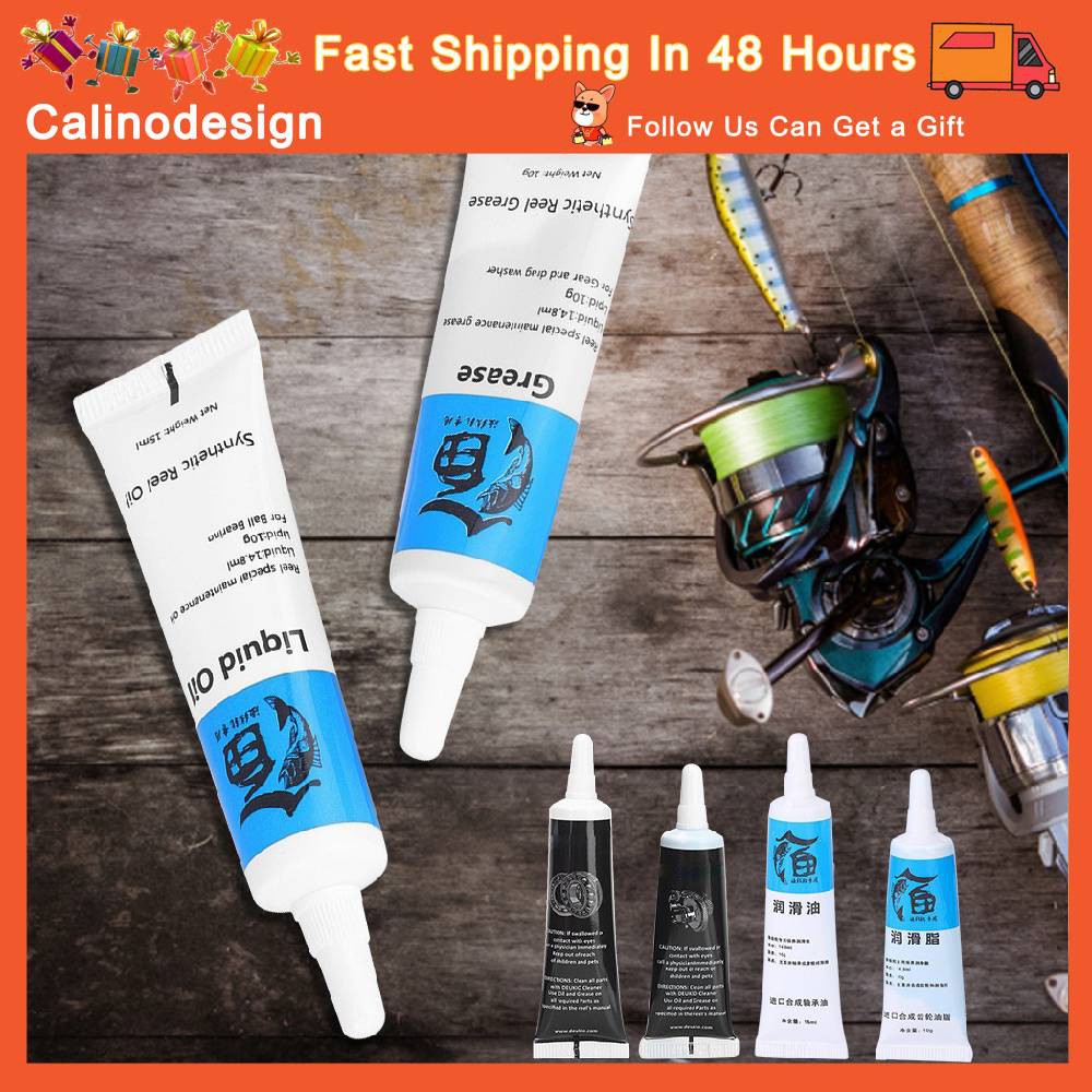 [Ready]Calin Fishing Reel Maintenance Tools Kit Lubricant Oil+ Grease ...