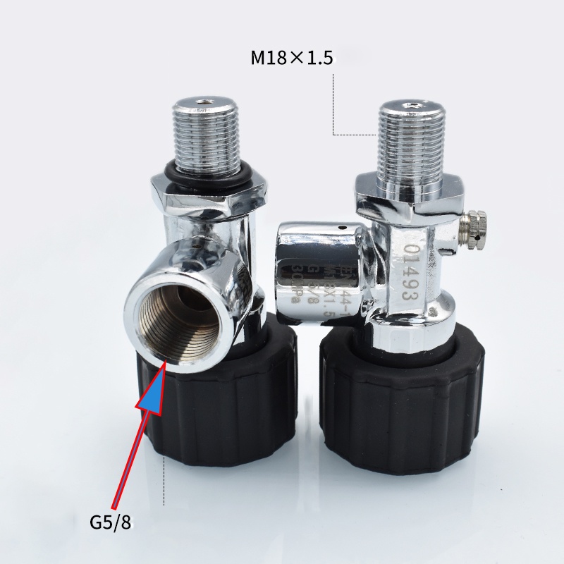 High Pressure Gas Cylinder Valve 5l6l Cylinder 6.8L Carbon Fiber Gas