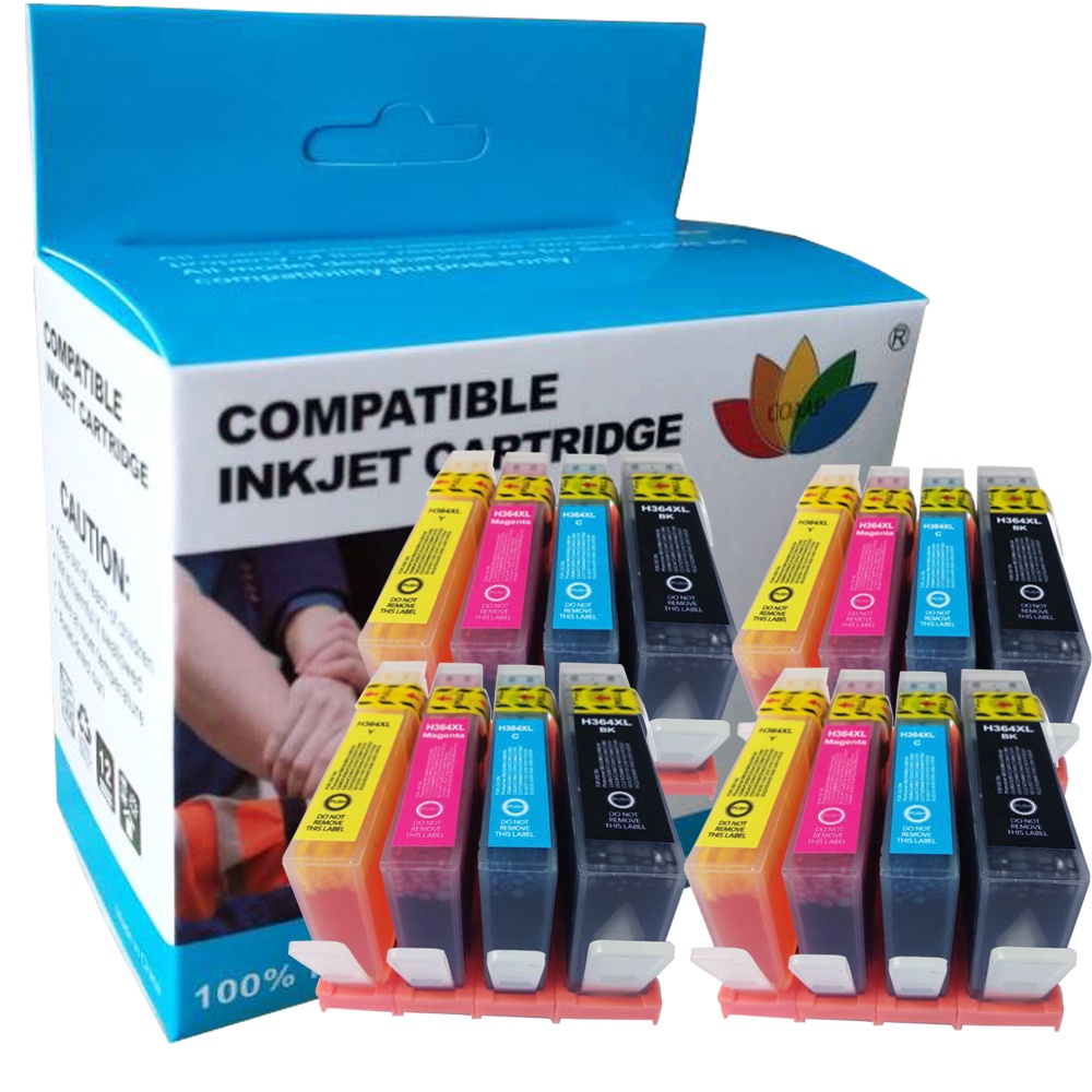 16 Compatible Ink cartridges for hp364 CB321EE CB323EE CB324EE CB325EE ...