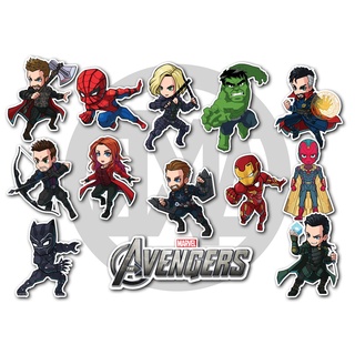 10/30/50/100PCS Disney Marvel The Avengers Cute Super Hero Cartoon Stickers  Graffiti Decals Laptop