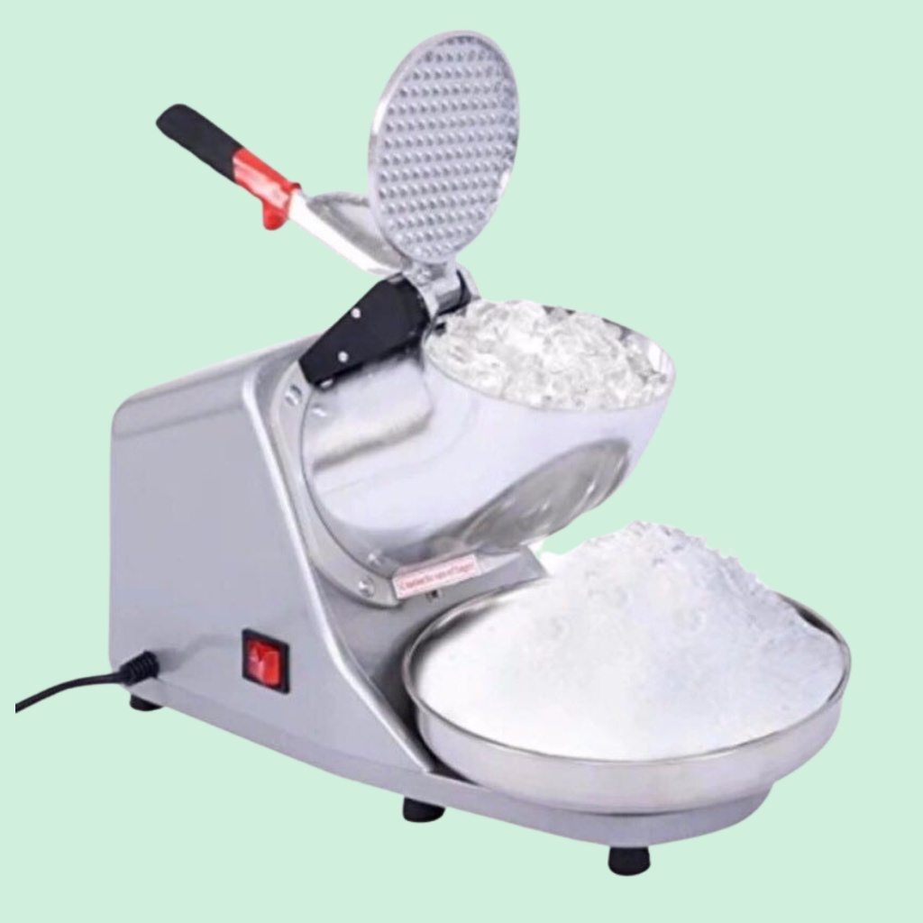 SHAARII STORE Ice Crusher for halohalo Ice Smashing Electric Crusher Machine (Silver