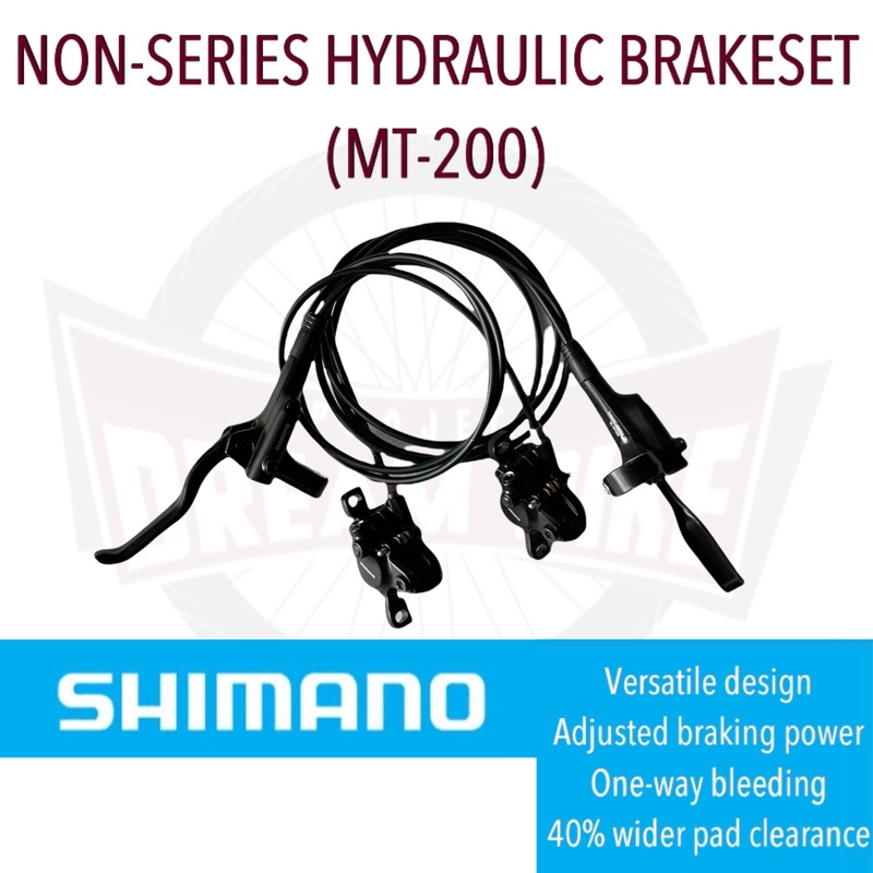 SHIMANO Non Series Hydraulic Brake Set BR BL MT200 Shopee Philippines