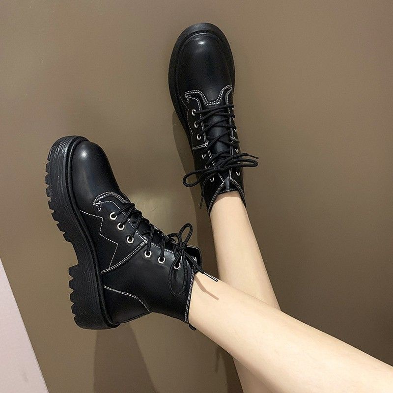 Bestseller Korea Casual Thick bottom Ankle Boots Women Simple