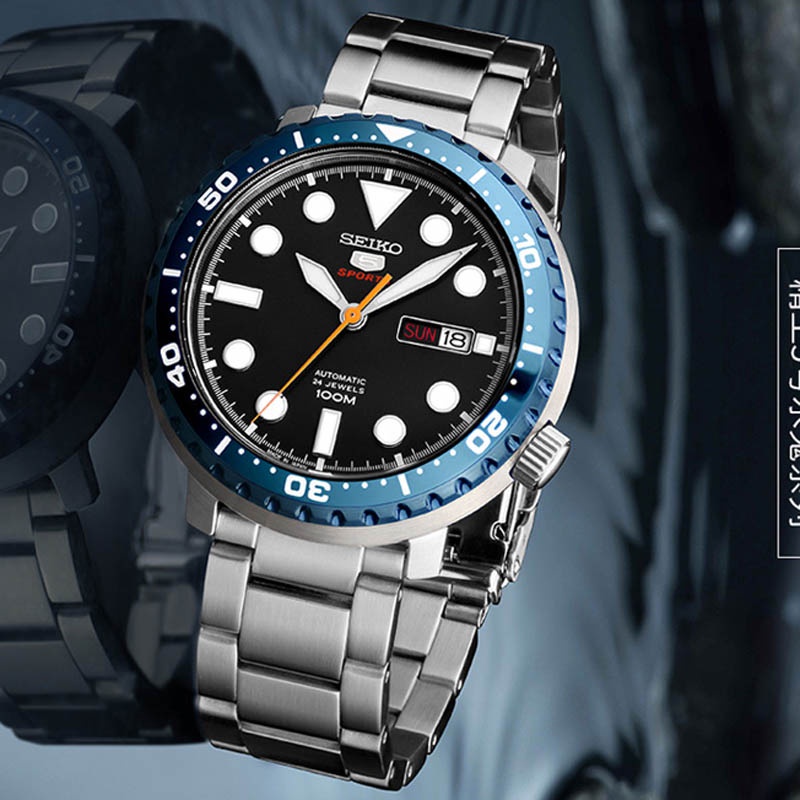 SEIKO Men s Automatic Watch Dual Calendar Powerful Luminous Solid Steel Band SRPC63J1 Shopee Philippines