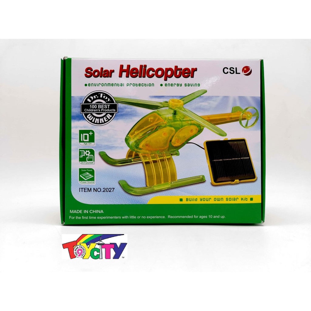EDUCATIONAL DIY SOLAR POWER ENERGY HELICOPTER TOY KIT SCIENCE SCHOOL ...