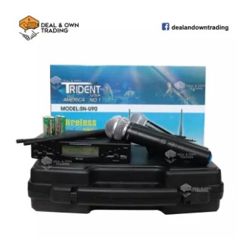 Trident SN U90 Dual Wireless Microphone Handheld System Shopee