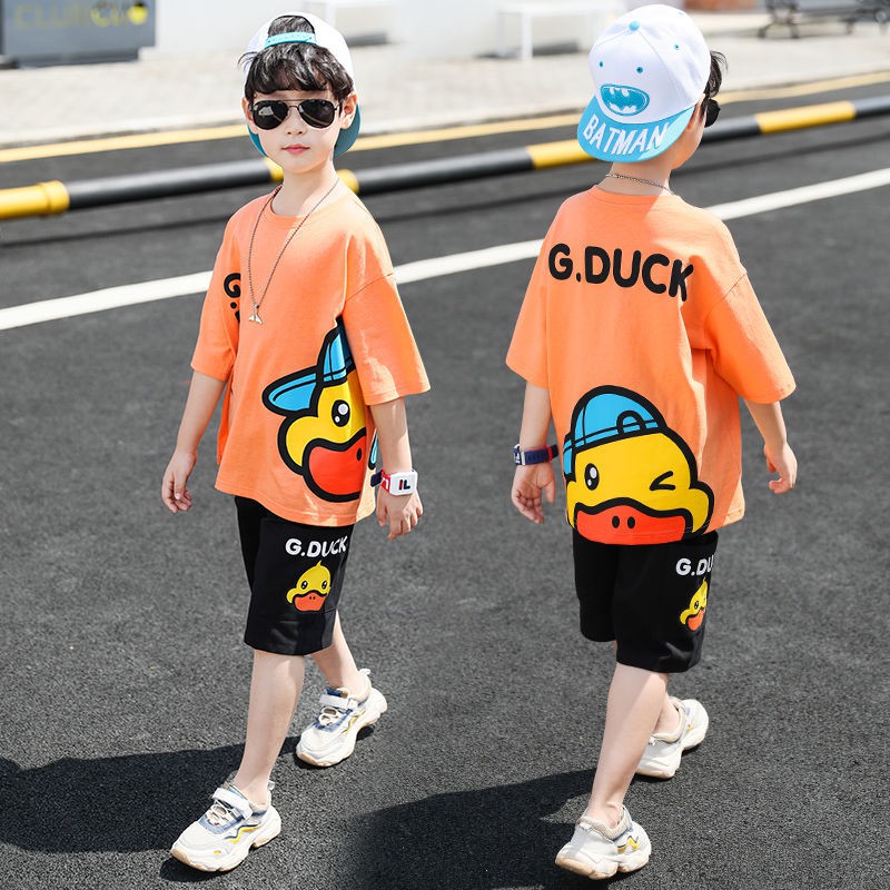 Summer Handsome Boys Summer Suit Sports 7 Tide Clothes 12 Years Old 10 Short Sleeved 8 Children 5 Li Shopee Philippines