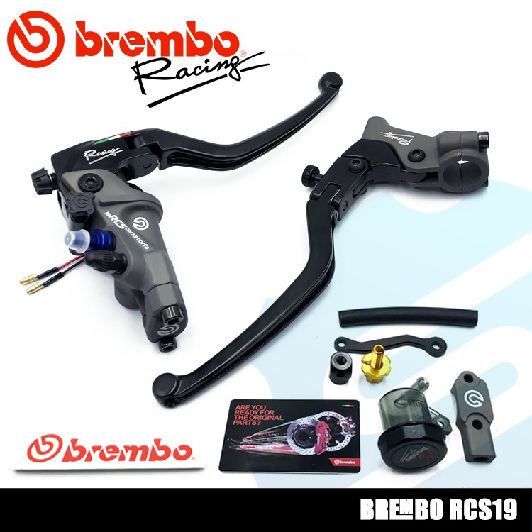 Brembo Corsa Corta 19Rcs Brake Master Cylinder Clutch Lever Smoke Tank ...