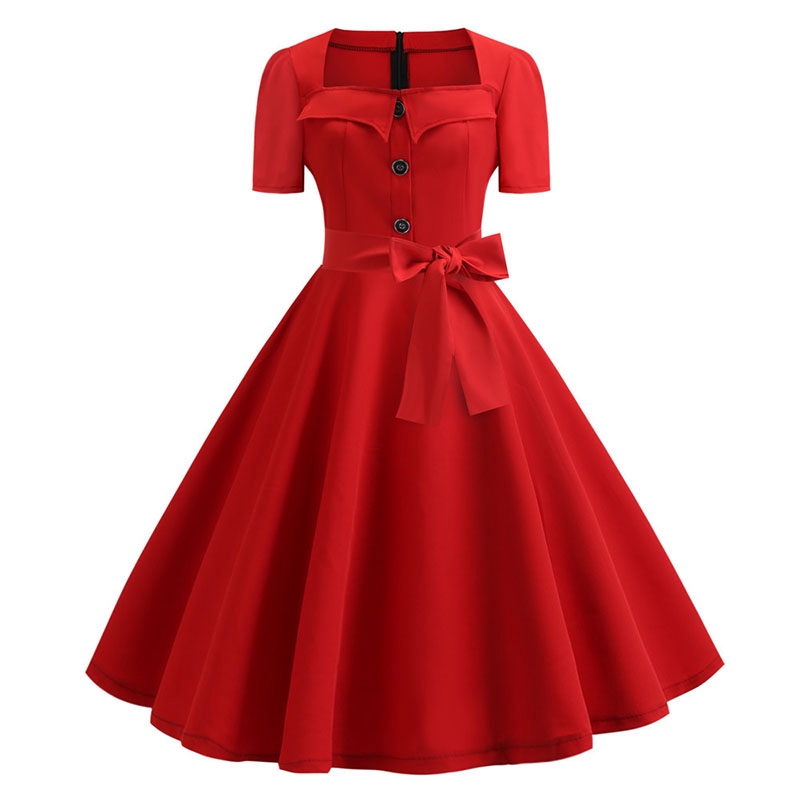 Vintage dresses red top