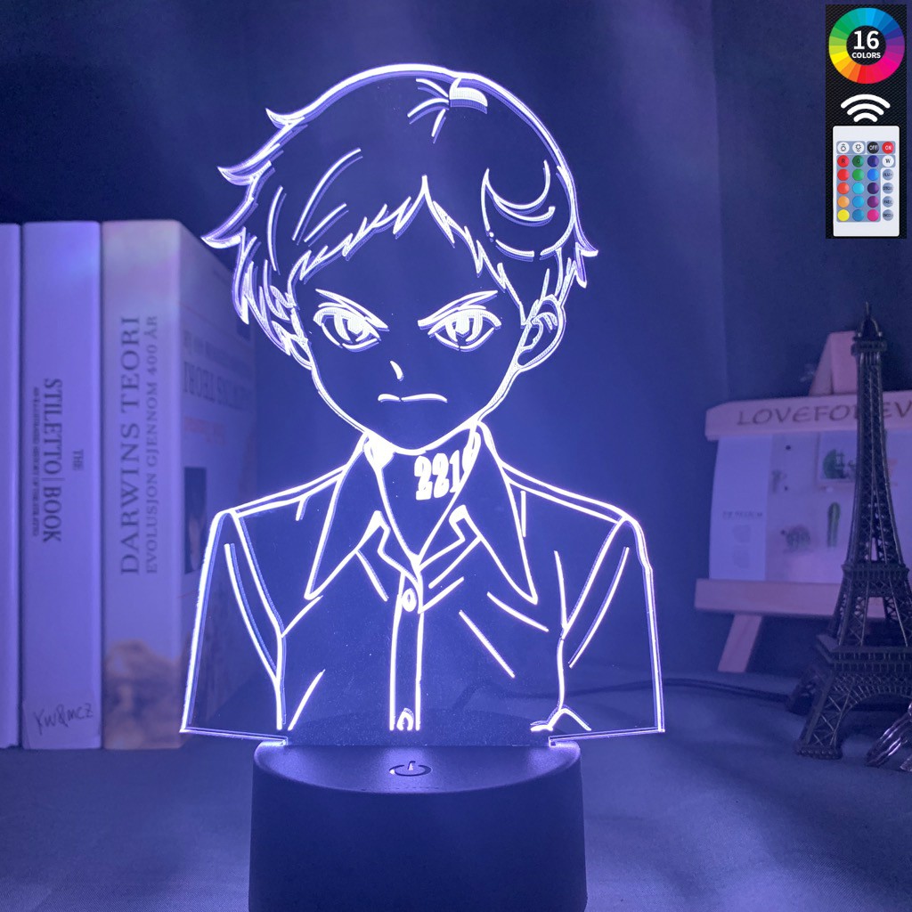 Acrylic Led Night Light Lamp Anime The Promised Neverland Emma Figure 3D  Led Night Light for Home Room Decor Kids Gifts | Shopee Philippines