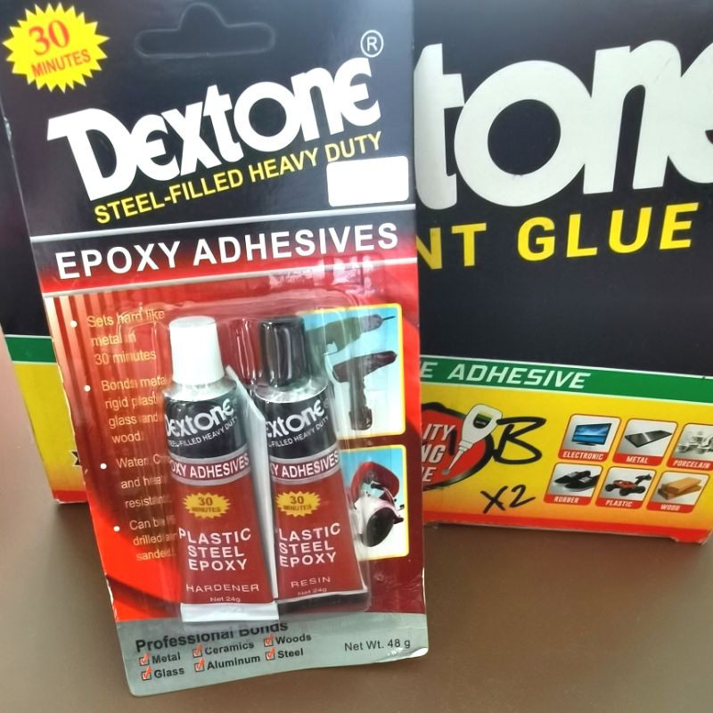 Epoxy Dextone Mix Glue Red Plastic Steel Iron Wood Ceramic Radiator Hi