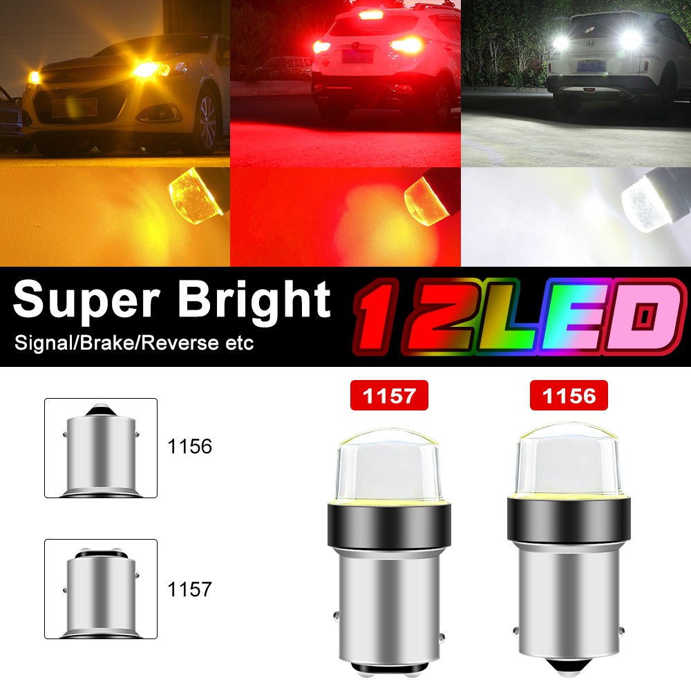2/4PCS P21/5W LED Bulb 1157 High Bright BAY15D 1156 P21W Ba15S Car