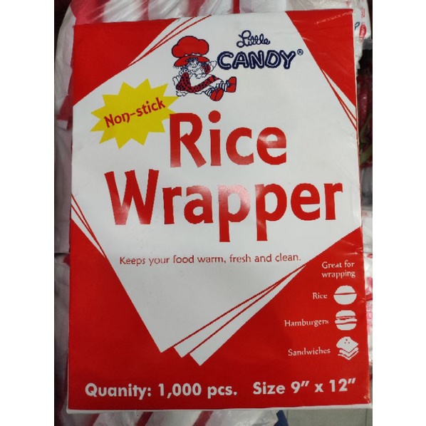 rice wrapper wax paper 7x10 ,9x12 non stick | Shopee Philippines