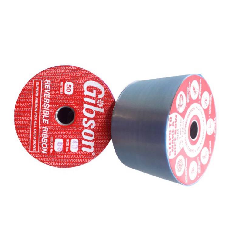 Gibson Reversible Ribbon Condolence Ribbon 50 meters | Shopee Philippines