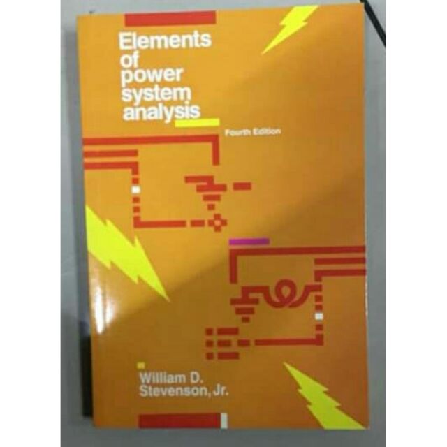 ELEMENTS OF POWER SYSTEM ANALYSIS by William Stevenson Jr Shopee